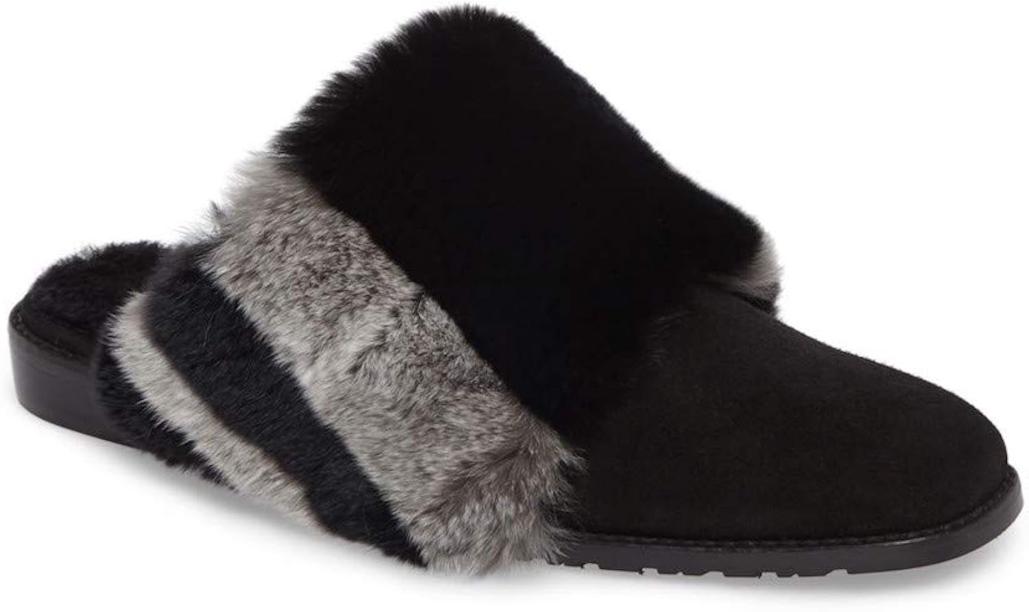 stuart weitzman fur mules