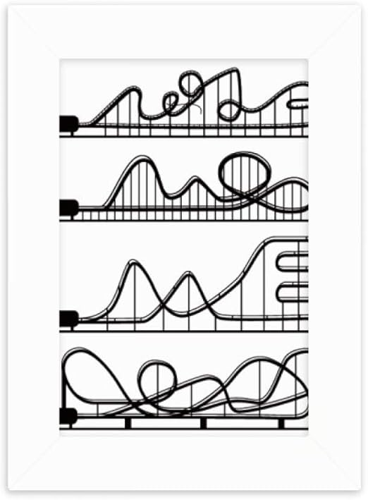 Amazon Com Diythinker Amusement Park Black Roller Coaster
