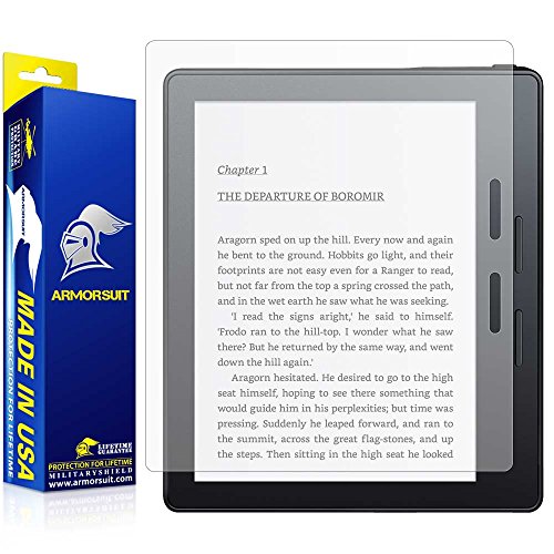 Kindle Oasis Screen Protector Anti-Glare, ArmorSuit MilitaryShield - Lifetime Replacements - Anti-Fingerprint / Anti-Bubble / Touch Responsive Premium Shield - Matte