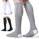 CelerSport 3 Pairs Compression Socks for Men and
