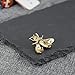 ZUOZUOYA Honey Bee Brooches,Gold Tone and Mother of Pearl Brooch