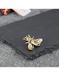 ZUOZUOYA Broche de abeja de miel para mujer   3 colores temáticas de insectos con broches de oro, plata y tono colorido   broche de moda madre de perla   ideal para esposa, hermanas, amigos o uso diario