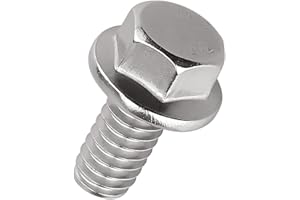 5/16-18 x 3/4" Flanged Hex Bolts (20 pcs), 18-8 (304) Stainless Steel, External Hex Drive, Hexagon Head Bolts Screws with Flange Washer, Fayeploo