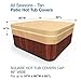 Budge All Seasons Hot Tub Cover Lightweight, UV-Resistant, Medium, Tan