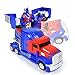 WonderPlay Transforming Truck Toy 2 in 1 Truck Realistic Robot for Girls and Boys - Bump and Go Action with Sounds and Colorful Lights