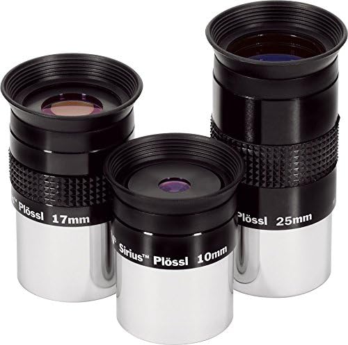 10mm 17mm 25mm Set Sirius Plossl Eyepieces