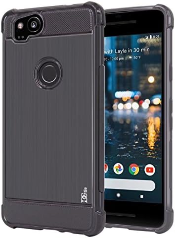 Google Pixel 2 Case, DGtle [Shockproof] Anti-Scratches Premium Slim Flexible Soft Bumper Rubber Protective Case Cover for Google Pixel 2 (Grey)