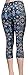 VIV Collection Plus Size Printed Brushed Capris (Sparkles S2)