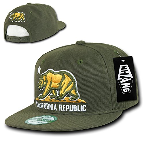WHANG California Snapbacks, Olive