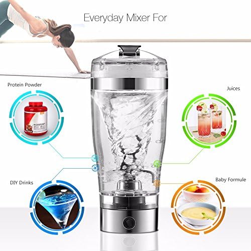 USB Rechargeable Portable Vortex Mixer Auto Electric Blend Cup Protein Shaker Bottle