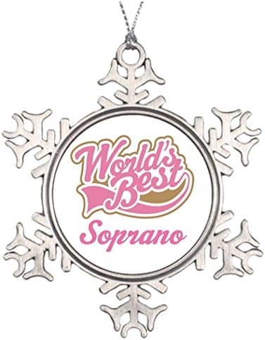 SS OPER Tree Branch Decoration Soprano Gift Snowflake Ornaments For Sale