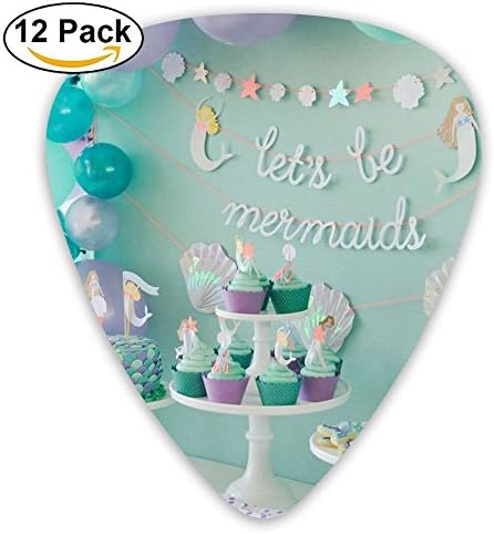 Tomster Let's Be Mermaids Standard Guitar Pick 12 Pack, Medium Gauge 73mm