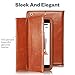 KAVAJ Leather case Cover Berlin for The Apple iPad Mini 3, iPad Mini 2 (Retina Display) and iPad Mini Cognac Brown - Genuine Leather with Stand-up Feature. Thin Smart Cover as Premium Accessory.