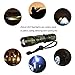 Super Bright LED Tactical Flashlight Zoomable Adjustable Focus 5 Modes Water Resistant Torch Light with Rechargeable 18650 Lithium Ion Battery and Charger for Camping Hiking Hunting Backpacking