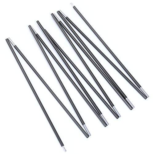 Weanas Tent Poles Replacement, Aluminum Rod Tent Pole Multifunction Lightweight Tent Pole Repair Kit, 7001 Series Aluminum Heated
