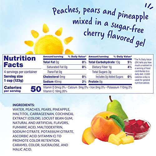 Dole Fruit Bowls Mixed Fruit in Cherry Flavored Gel, Back To School