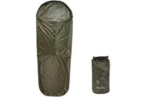 Waterproof Bivy Sack with Heat Reflective Technology and Breathable Design for Camping and Hiking (Green)