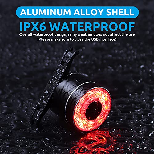 Bike Tail Lights, Bike Rear Light, RGB Bike Light Waterproof High Lumen