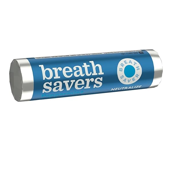 BREATHSAVERS PEPPERMINT ROLLED MINTS, 12 PER ROLL (PACK OF 48)