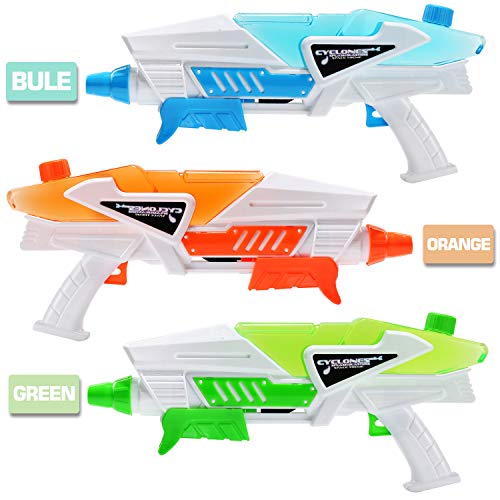 3 Pack Super Water Shooter Gun, High Capacity Water Soaker Blaster Squirt Toy for Swimming Pool Party Sand Beach Game, Outdoor Summer Water Fighting Toy for Adult Child Boy and Girl