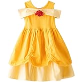 Dressy Daisy Beauty Princess Costume for Little Toddler Girls Halloween Birthday Party Dress Up Fancy Outfit Yellow Size