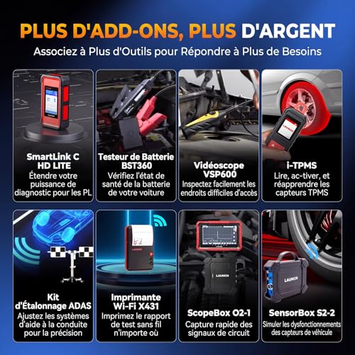 LAUNCH X431 Pros Elite OBD2 Auto Diagnostic Case, ECU Coding, Bi-Directional Full System Diagnosis, 45+ Service Functions, CANFD & DOIP, FCA Autoauth, 2 Year Update