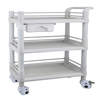 Amazon Com Lxla 3 Tier Beauty Salon Serving Cart With Drawers
