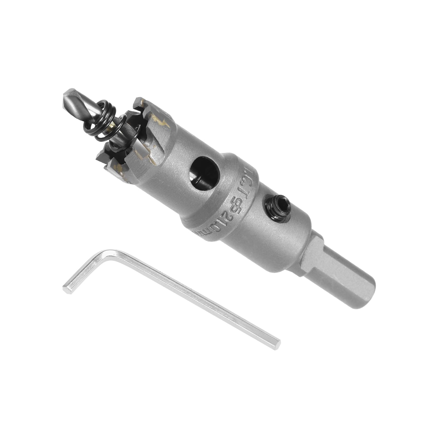 CoCud Hole Saw, 21mm Cutting Diameter, Carbide Tipped Tooth Hole Cutter Drill Bit - (Applications: for Stainless Steel Sheet Metal), 1-Piece