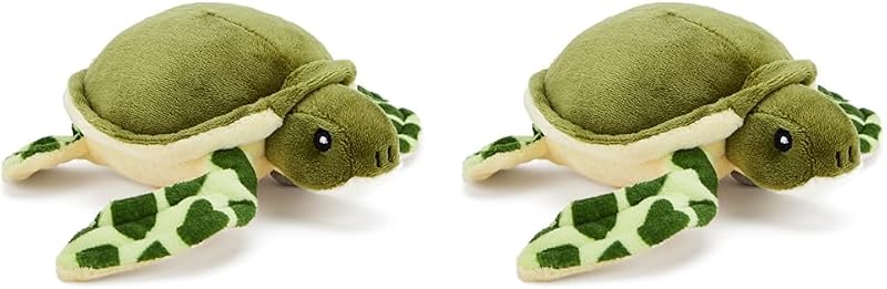 Zappi Co Soft Plush Turtle Toy Pack of 2 12-15cm Cuddly Playtime Companions