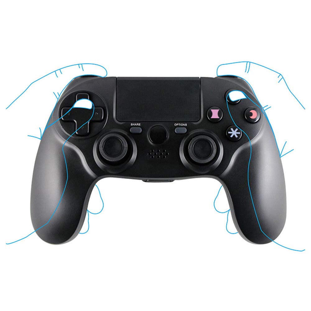 PS4 Controller Wireless Dual Vibration GamePad for PlayStation 4 Pro Gaming Remote Control Support PS3 PS2 PC without Headphone Jack
