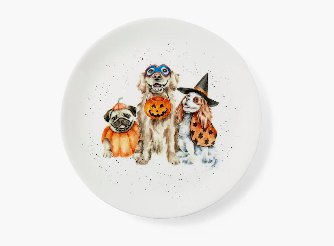 Wrendale Designs Coupe Plate (Trick or Treat), 21cm