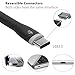 BigBlue 2 Pack USB C 0.5ft/6inch Portable Short USB Type C Cable Compatible for Samsung Galaxy Note 8 S8 S8 Plus, Google Pixel XL2, HTC U11, Nexus 6P, Nexus 5X, LG G5, OnePlus 5 and More, Black/White