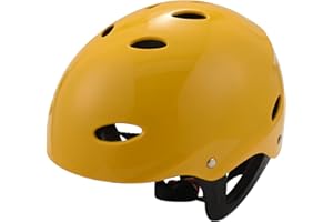 Taozers Safety Protector Helmet 11 Breathing Holes for Kayak Canoe Surf Paddleboard - Yellow