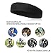 Hoter Sweatband Headband Wristbands Athletic Exercise Basketball Wrist Sweatband and Headbands Moisture Wicking Sweat Absorbing Head Band 2Pcs/3Pcs