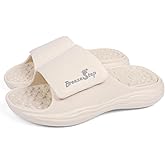 BreezeStep Massage Slippers for Women Men, Adjustable Orthotic Slides with Foot Massage Nodes & Arch Support, Non-Slip Comfort Sandals for Indoor Outdoor