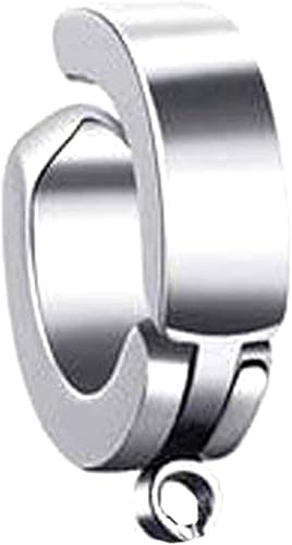 Amazon Co Jp J イヤリング パーツ 部品 材料 手芸 Diy 手作り ハンドメイド 販売用 業務用 アクセサリー イヤーカフ マルカン付き ノンホールピアス Diy用パーツ シンプル シルバー ステンレス ホビー