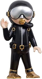 Handmade Sculptures Sculptures Figurine Animal Statue Ornaments Statue Ornaments Sculptures Diver Art Sculpture Decoration Cute Diving Figure Figurine Resin Crafts Nordic Style Creative Luxurious H