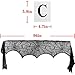 Tuoyi Halloween Decorations Set, Black Lace Spiderweb Fireplace Mantle Scarf and Hocus Pocus Banner for Halloween Party