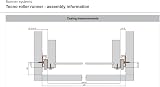 REJS Metal Roller Drawer Slides 450mm Single-Extension Kit 4pc view 2