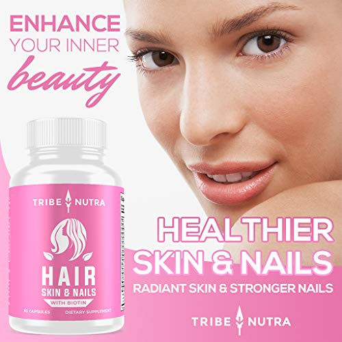 Hair Growth Vitamins for Women - Scientifically Formulated for Longer, Stronger, Silkier Hair - Packed with Biotin, Saw Palmetto, Fo-Ti – Hair Loss Thinning Supplement for Women