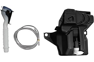 TRQ Windshield Washer Reservoir Compatible with 2014-2022 Ford Transit Connect