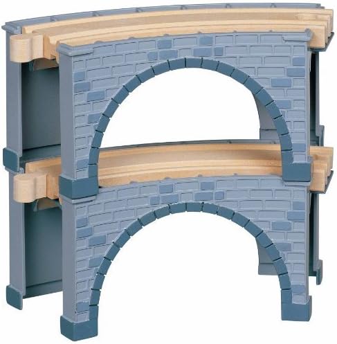 Wooden Viaduct Support With Curved Track