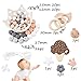 Baby Love Home Silicone Baby Teether Chewable Round Beads Ice Cream Wooden Bird Pacifier Clip Baby Teething Accessories DIY Teething Supplies Newborn Mom Gifts