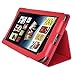 AGPtek® New Stand Cover Case for Barnes and Noble Nook Color Nook Tablet- Red Color