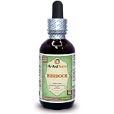 Herbal Terra LLC Burdock (Arctium Lappa) Glycerite, Dried Root Alcohol-Free Liquid Extract 2 oz