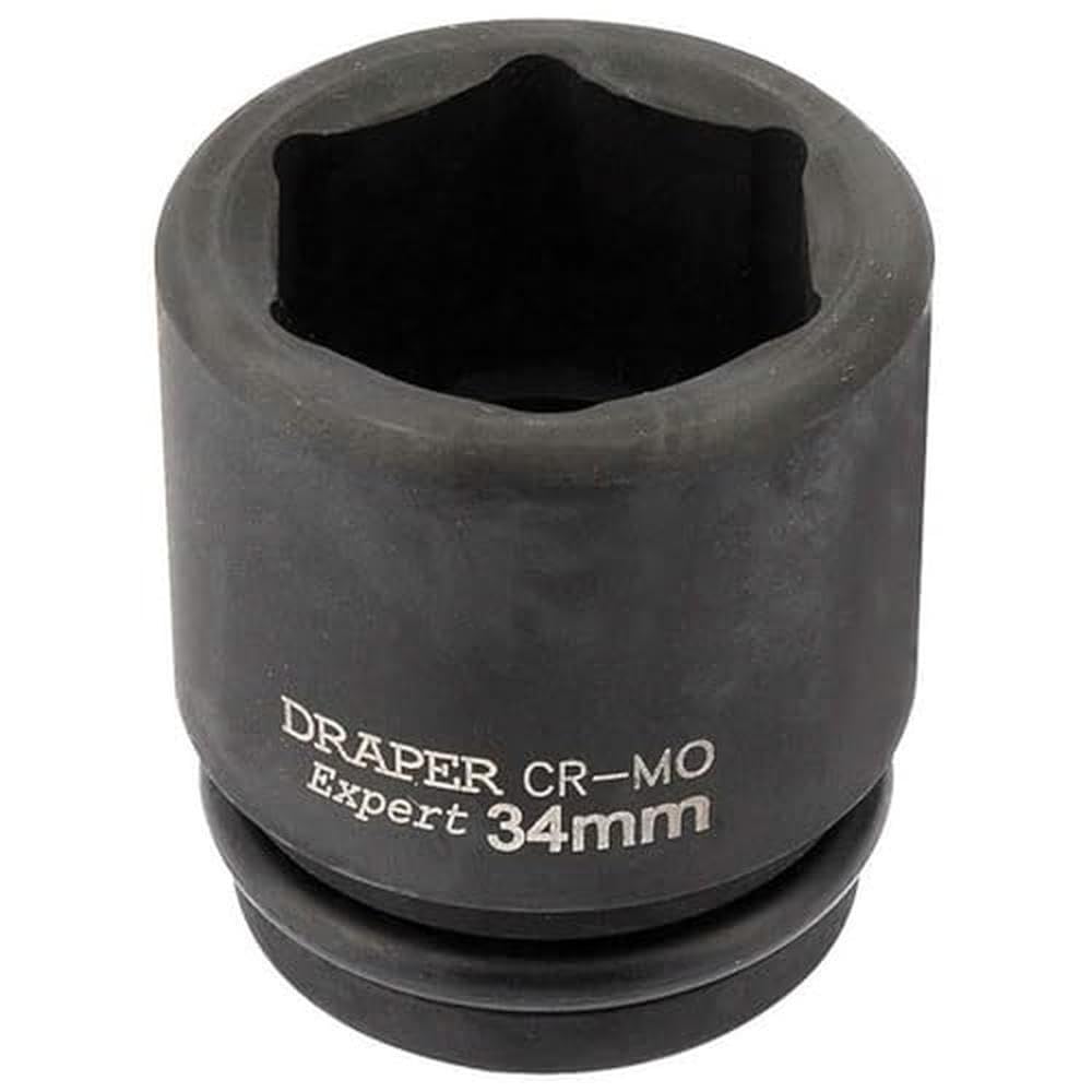 Draper 93267 3/4" Square Drive Expert Hi-Torq 6 Point Impact Socket, 34 mm Size , Blue