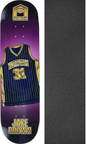 Sk8mafia Skateboards Jake Brown Hall of Fame Skateboard Deck - 8.25" x 32.12" with Jessup Griptape - Bundle of 2 items