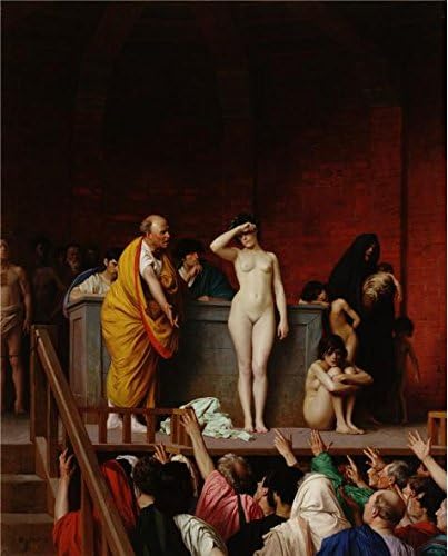 Perfect Effect Canvas ,the High Resolution Art Decorative Canvas Prints Of Oil Painting 'The Slave Market In Rome,1884 By Jean-Leon Gerome', 12x15 Inch / 30x38 Cm Is Best For Wall Art Artwork And Home Decor And Gifts