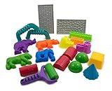 Sands Alive! 18 Piece Deluxe Molds Set - Safari Animals, Mini Castles and Geometric Shapes (Sand not included) Compatible with Sands Alive!, Kinetic Sand, Brookstone Sand, Moon Sand, Any Molding Sand