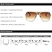 JHfair Brand Designer Metal Frame Retro Aviator Fashion Sunglasses For Men
